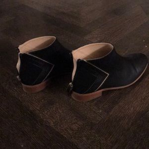 Vegan leather booties